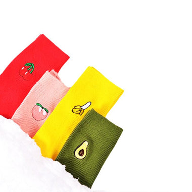 Scrunched-Up Colorful Minimal Crew Socks