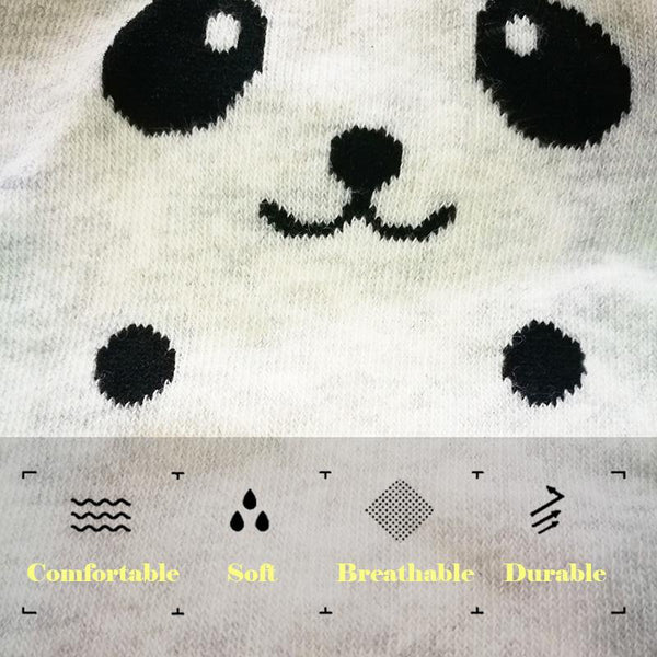 Summer Panda Mini-Crew Socks