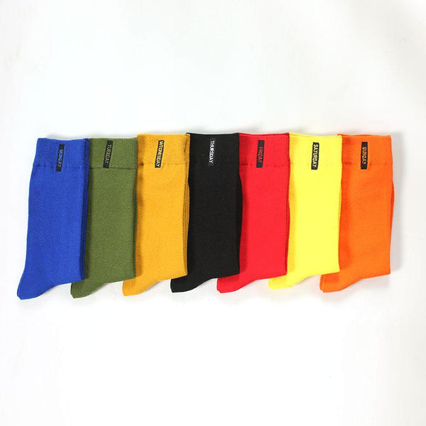 Breathable Bright Colored Crew Socks