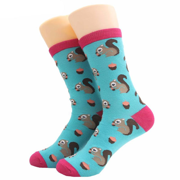 Animal Character Pattern Crew Socks