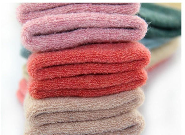 Winter Cashmere Towel-hemmed Socks
