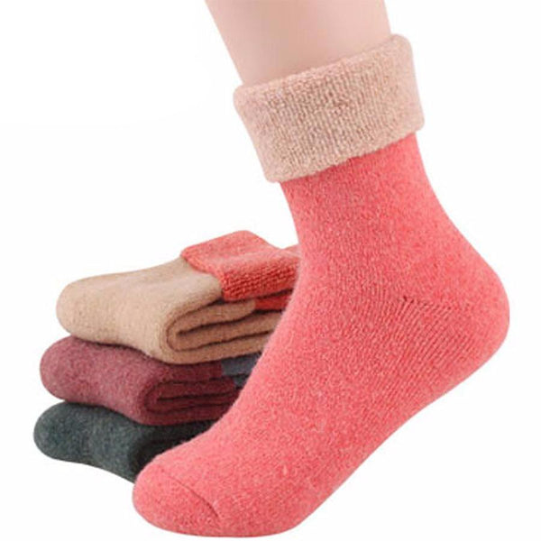 Winter Cashmere Towel-hemmed Socks