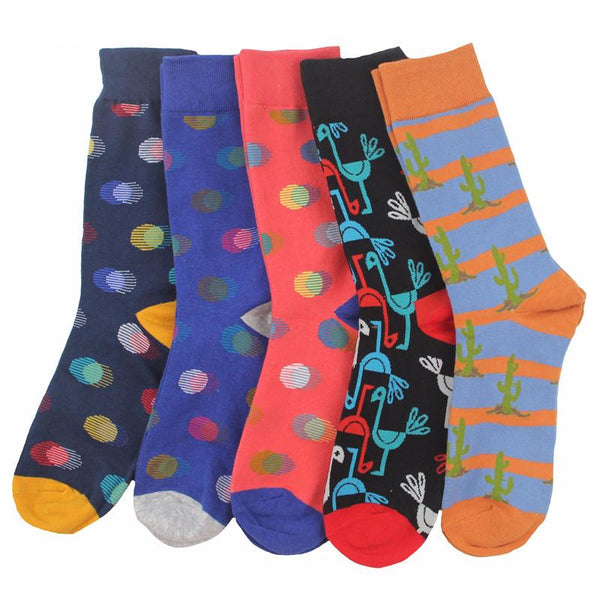 Combed Cotton Colorful Pattern Socks