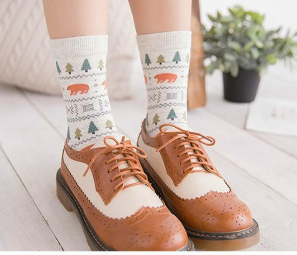 Cute Spring Crew Socks