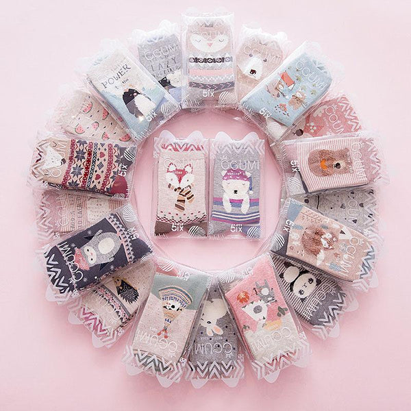 Cute Spring Crew Socks