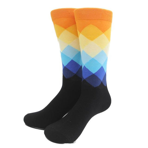 Gradient Colored Crew Socks