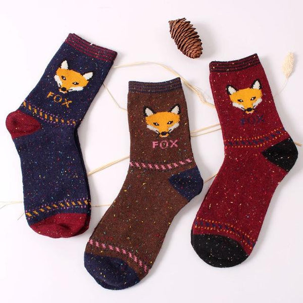 Cute Cartoon Cotton Crew Socks