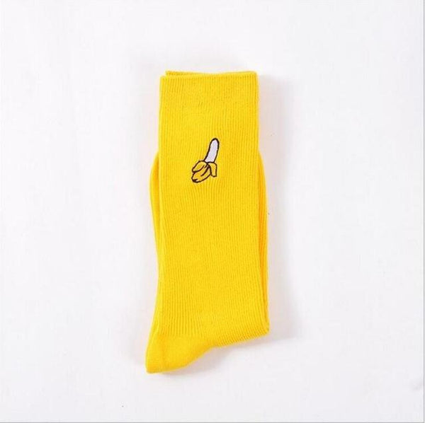 Scrunched-Up Colorful Minimal Crew Socks