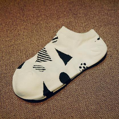 Cute Cat Character Cotton Ankle Socks